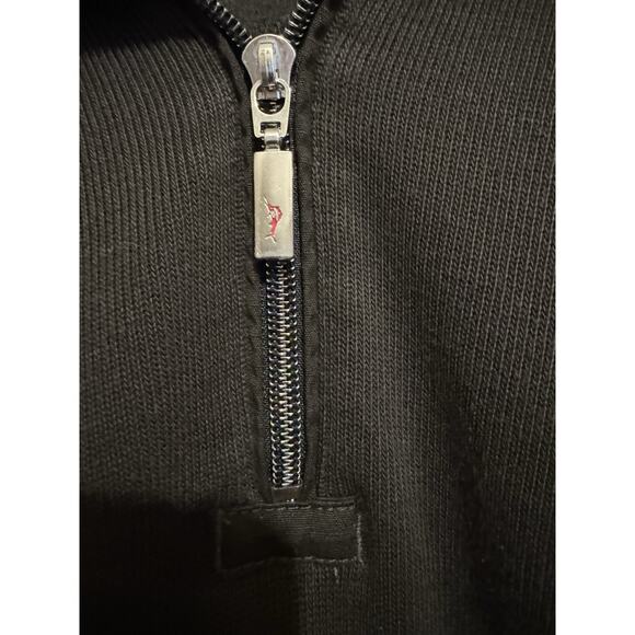 Tommy Bahama Relax Jacket Men’s Coastal Maritime Black Half Zip Island Size XL - Picture 9 of 11